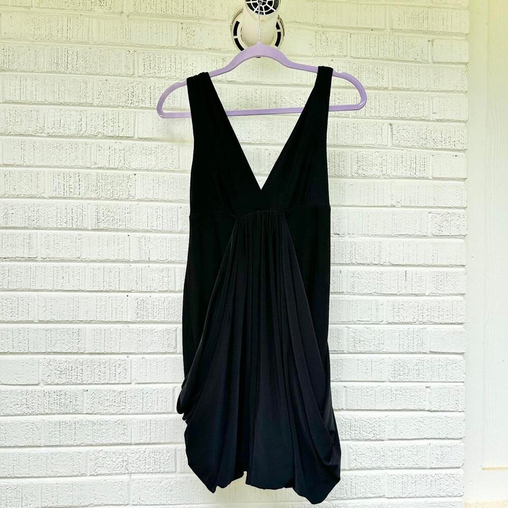 Vintage Y2K Essentials by A.B.S Black Drape Mini Dress